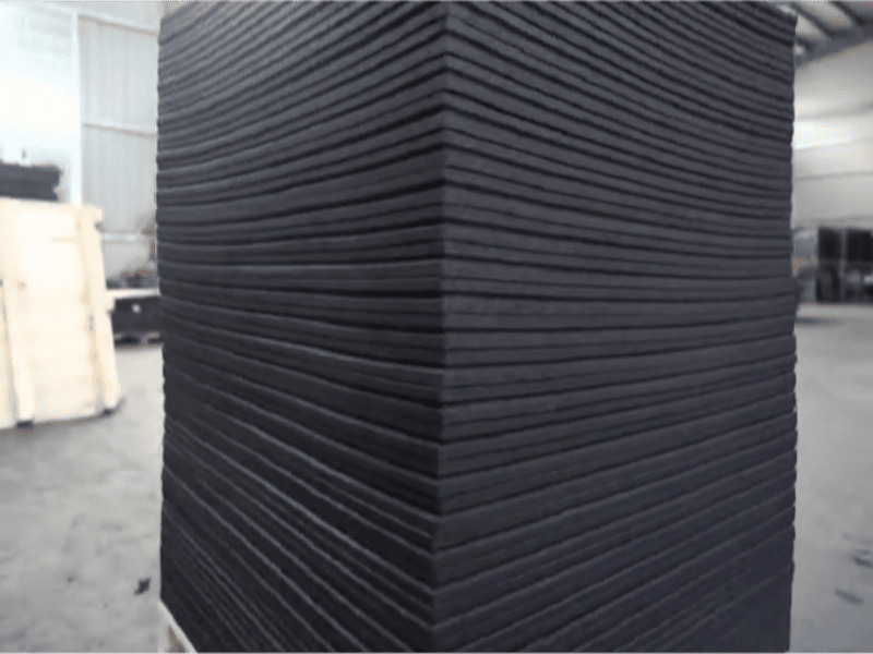 Premium suspended A frame packaging holding a heavy rubber roll in mid air